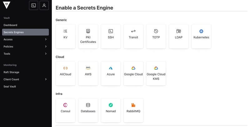 HashiCorp Vault secrets